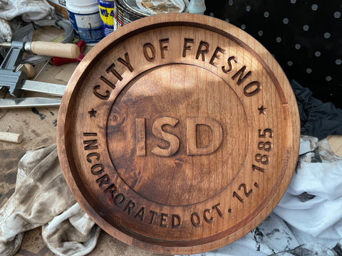 City of Fresno Catch All Tray 9" Diameter
